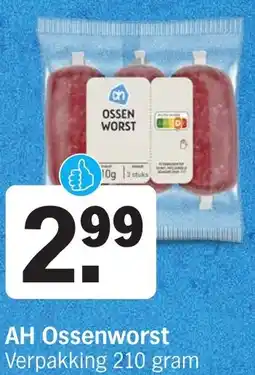 Albert Heijn AH Ossenworst aanbieding