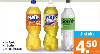 Albert Heijn Alle Fanta en Sprite aanbieding