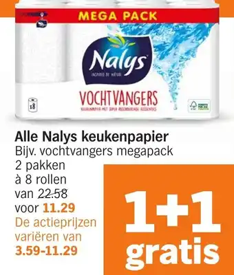 Albert Heijn Alle Nalys keukenpapier aanbieding