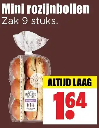 Dirk Mini rozijnbollen aanbieding