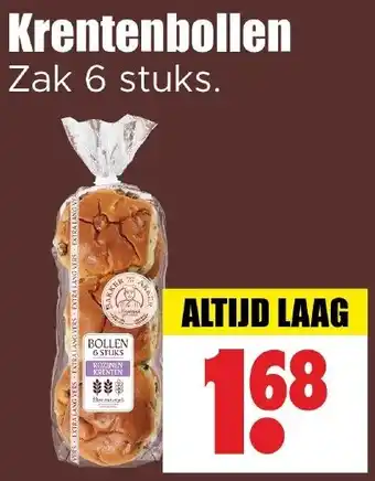 Dirk Krentenbollen aanbieding