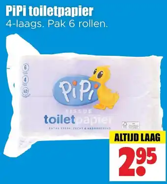 Dirk PiPi toiletpapier aanbieding