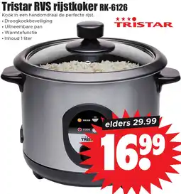 Dirk Tristar RVS rijstkoker RK-6126 aanbieding