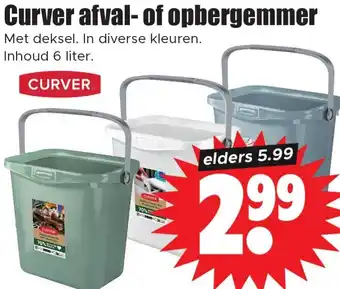 Dirk Curver afval of opbergemmer aanbieding