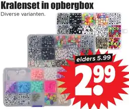 Dirk Kralenset in opbergbox aanbieding