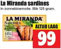 Dirk La Miranda sardines aanbieding