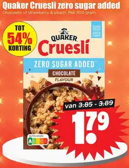 Dirk Quaker Cruesli zero sugar added aanbieding