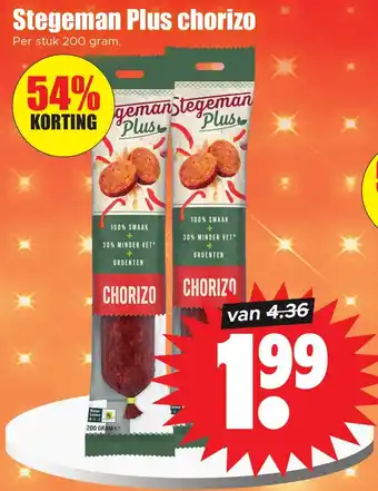 Dirk Stegeman Plus chorizo aanbieding