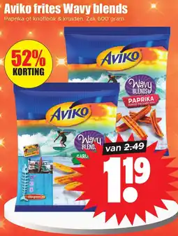 Dirk Aviko frites Wavy blends aanbieding