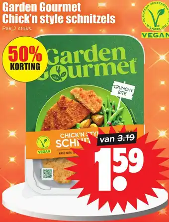 Dirk Garden Gourmet Chick'n style schnitzels aanbieding