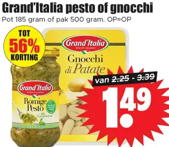 Dirk Grand'Italia pesto of gnocchi aanbieding