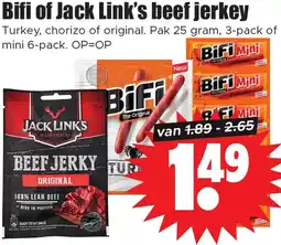 Dirk Bifi of Jack Link's beef jerkey aanbieding