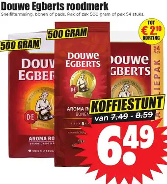 Dirk Douwe Egberts roodmerk aanbieding