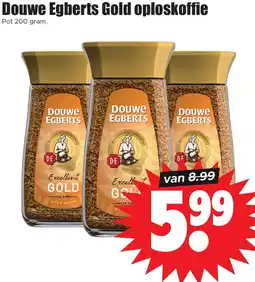 Dirk Douwe Egberts Gold oploskoffie aanbieding