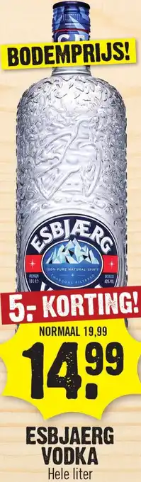 Dirk Esbjaerg vodka aanbieding