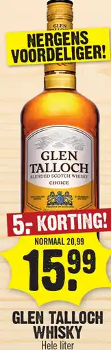 Dirk Glen talloch whisky aanbieding