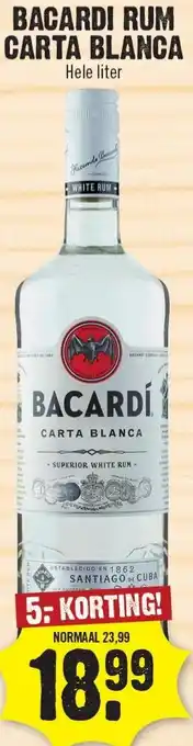 Dirk Bacardi rum carta blanca aanbieding