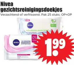 Dirk Nivea gezichtsreinigingsdoekjes aanbieding