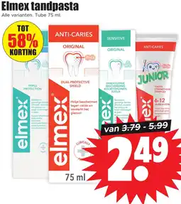 Dirk Elmex tandpasta aanbieding