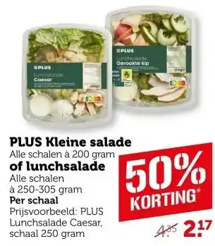 Coop PLUS Kleine salade of lunchsalade aanbieding