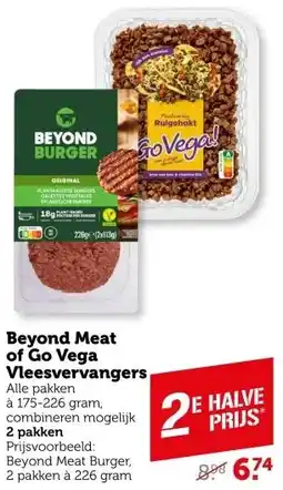 Coop Beyond Meat of Go Vega Vleesvervangers aanbieding