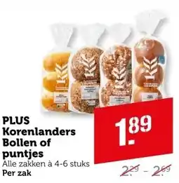 Coop PLUS Korenlanders  Bollen of puntjes aanbieding