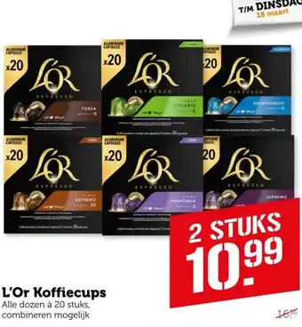 Coop L'Or Koffiecups aanbieding