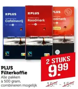 Coop PLUS Filterkoffie aanbieding