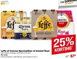 Coop Leffe of Corona Speciaalbier of Amstel Rosé aanbieding