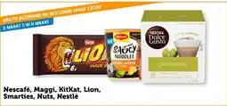 Coop Nescafé, Maggi, KitKat, Lion, Smarties, Nuts, Nestlé aanbieding