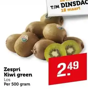 Coop Zespri Kiwi green aanbieding