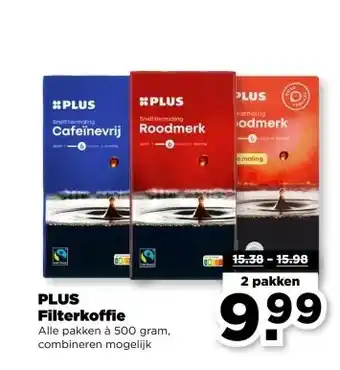 PLUS PLUS Filterkoffie aanbieding