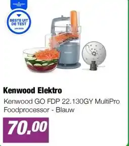 EP Beerepoot Kenwood GO FDP 22.130GY MultiPro Foodprocessor - Blauw aanbieding