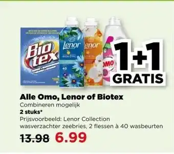 PLUS Alle Omo, Lenor of Biotex aanbieding