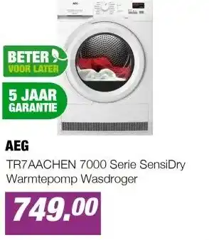 EP Beerepoot TR7AACHEN 7000 Serie SensiDry Warmtepomp Wasdroger aanbieding