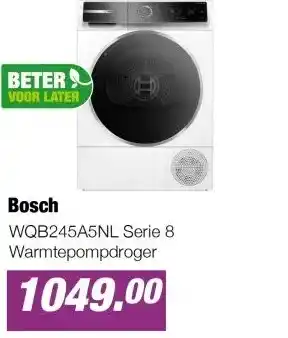 EP Beerepoot WQB245A5NL Serie 8 Warmtepompdroger aanbieding