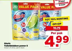 PLUS Glorix Toiletblokken power 5 aanbieding