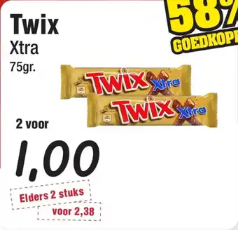 Budget Food Twix aanbieding