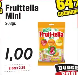 Budget Food Fruittella Mini aanbieding