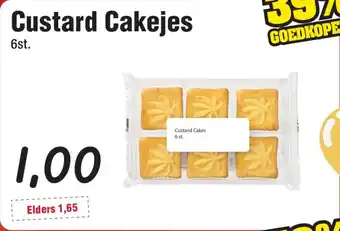 Budget Food Custard Cakejes aanbieding