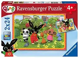 Amazon Ravensburger puzzel Bing Bunny - Twee puzzels - 24 stukjes - kinderpuzzel aanbieding