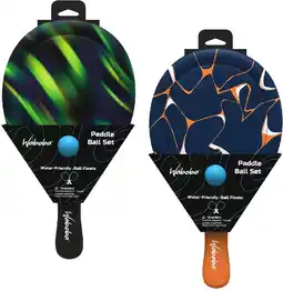 Bol.com Waboba Beach Paddle Set Neopreen Tennisset incl bal Water Friendly Drijvende bal aanbieding