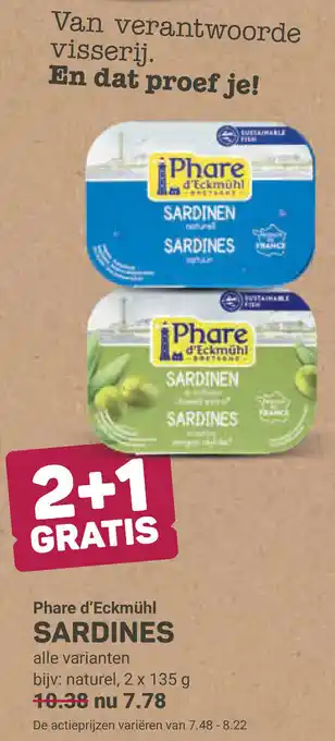 Ekoplaza Phare d'eckmühl sardines aanbieding