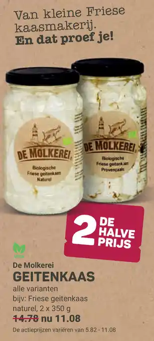 Ekoplaza De molkerei geitenkaas aanbieding