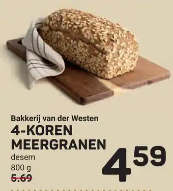 Ekoplaza Bakkerij van der westen 4 koren meergranen aanbieding