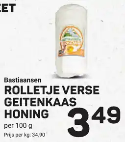 Ekoplaza Bastiaansen rolletje verse geitenkaas honing aanbieding