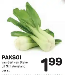 Ekoplaza Paksoi van gert van brakel uit sint annaland aanbieding