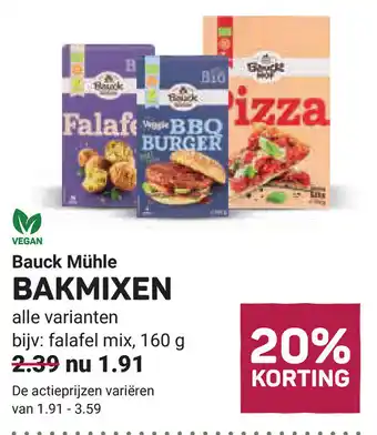 Ekoplaza Bauck mühle bakmixen aanbieding