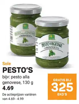 Ekoplaza Sole pesto's aanbieding