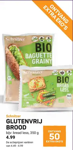 Ekoplaza Schnitzer glutenvrij brood aanbieding